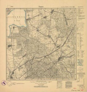 1763 (alte Nr.: 448) Zanow, Meßtischblatt (4 cm - Karte)