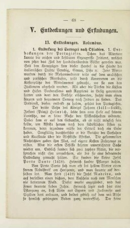 V. Entdeckungen und Erfindungen