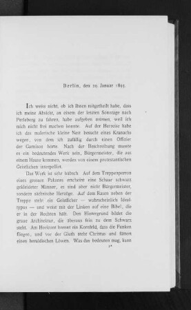 Berlin, den 29. Januar 1893.