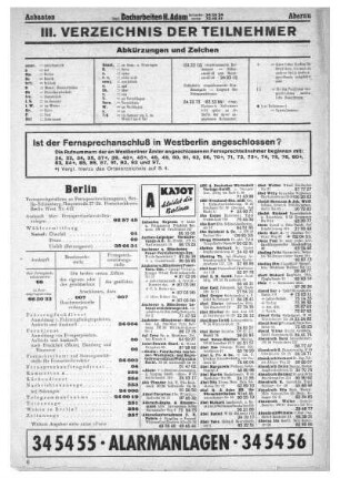 3.1. III. Verzeichnis der Teilnehmer Berlin