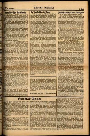 Zweite Ausgabe vom Freitag, den 20. März 1942.