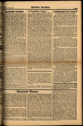 Zweite Ausgabe vom Freitag, den 20. März 1942.