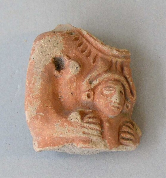 Upper body of a clay figure