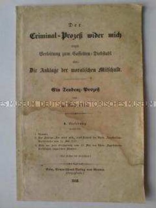 Anklageschrift gegen und Verteidigungsrede von Ferdinand Lassalle