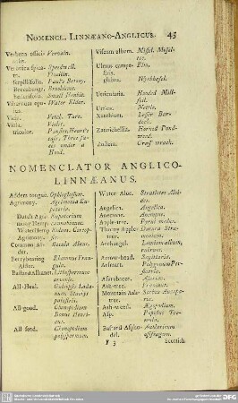 Nomenclator Anglico-Linnaeanus
