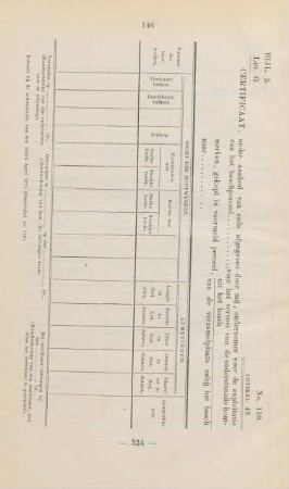 Bijl. 5. Litt. G. Certificaat, onder aanbod van eede afgegeven door mij, ...