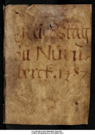 Texte zum Nürnberger Reichstag 1487