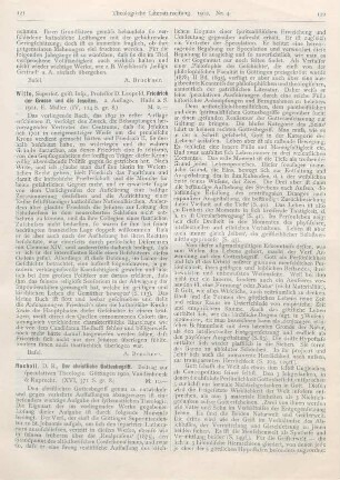 121-124 [Rezension] Rocholl, D.R., Der christliche Gottesbegriff