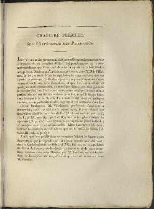 Chapitre Premier. Sur L'Ostéologie des Paresseux.