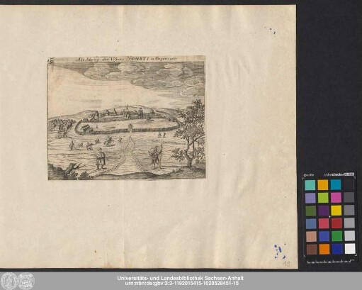 Abbildung der Vöstung Nembti in Ungarn. 1665