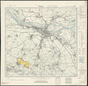 Meßtischblatt 2484 : Glogau, 1936 : Glogau. - Hrsg. 1893, bericht. 1933, gedr. [19]36. - 1:25000. - [Berlin]: Reichsamt für Landesaufnahme, 1936. - 1 Kt.