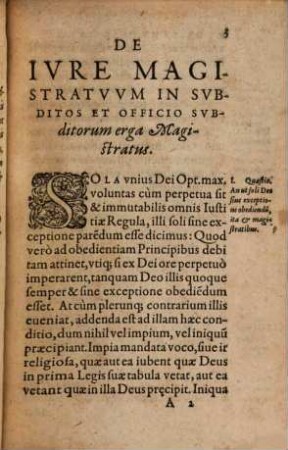 Tractatus de iure magistratuum in subditos et officio subditorum erga magistratus