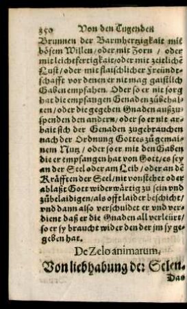 De Zelo animarum, Von liebhabung der Selen. Das sechs und zwantzigst Capittel.