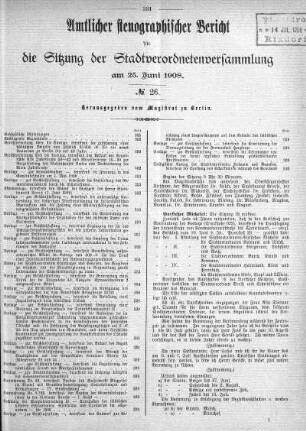 No. 26, 25. Juni 1908