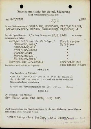 Schilling, Bernhard