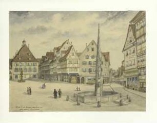 Marktplatz nach Südosten Anfang 20. Jhdt.
