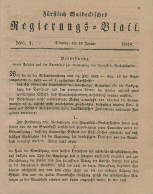 18. Januar-26. December = Nro. 1-33