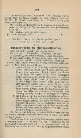 III. Das Zwangsvollstreckungs-Verfahren.
