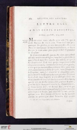 (Lettre CXCI -CC)