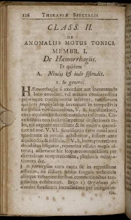 Membr. I. De Hæmorrhagiis. - Membr. II. De Motibus Hæmorrhagicis, ...