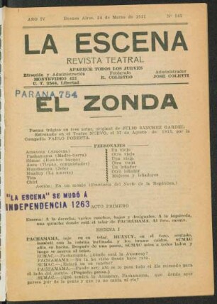 El zonda : poema trágico en 3 actos