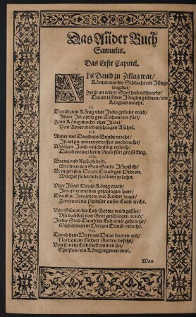 Das Annder Buch Samuelis.