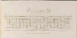 Probedruck: Facade Der Hauptfronte Des Neuen Museums.