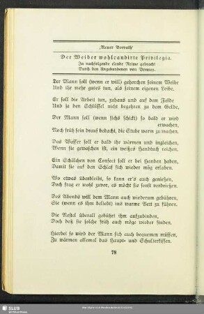 "Neuer Vorrath"