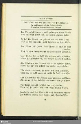 "Neuer Vorrath"