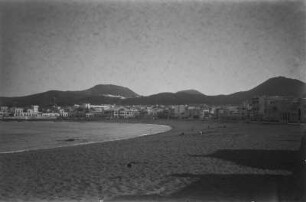 Hafenpromenade : Blick entlang der Costa de la Luz, der Hafen von Las Palmas.