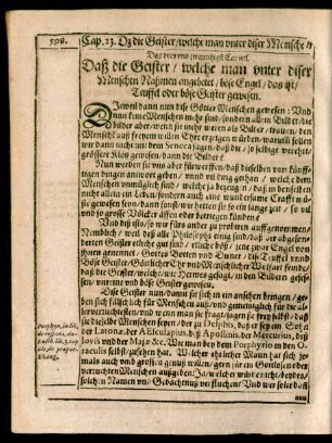 Das drey und zwayntzigst Capitel. Daß die Geister/ welche man unter diser Menschen Nahmen angebetet/ böse Engel/ das ist/ Teuffel oder böse Geister gewesen.