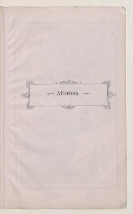 Altertum.