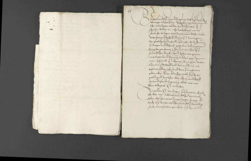 Schriftwechsel bezüglich der Konflikte zwischen Graf Ludwig von Öttingen und Sebastian Schertlin.