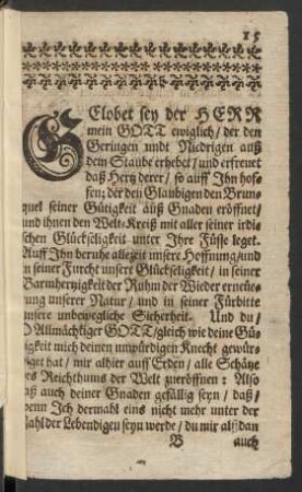[Gelobet sey der Herr mein Gott ewiglich/ ...]