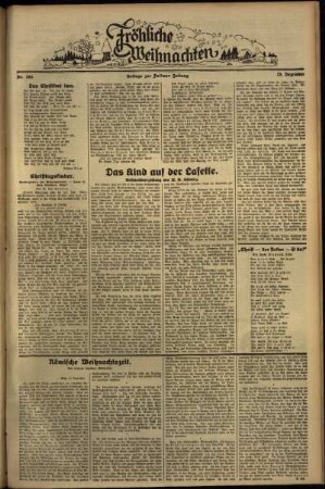Zweite Ausgabe vom Dienstag, den 25. Dezember 1934.
