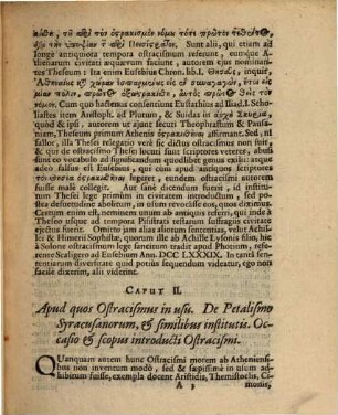 Diss. de ostracismo Atheniensium
