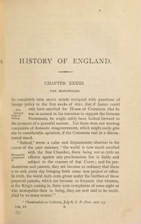 History of England from the accession of James I. to the outbreak of the Civil War : 1603 - 1642, 4