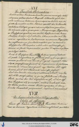 [fol. 53] De facultate philosophica