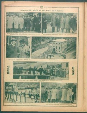 Inauguración oficial de las usinas de Cacheuta