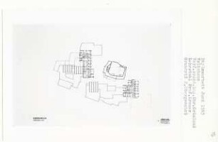 Volkshaus (Diplomarbeit bei Willy Kreuer): Grundriss 2. Obergeschoss 1:200