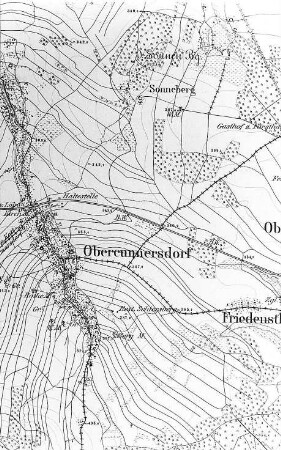 Obercunnersdorf. Meßtischblatt, Sekt. Löbau?, 1884