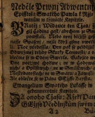 Evangelia et Epistolae