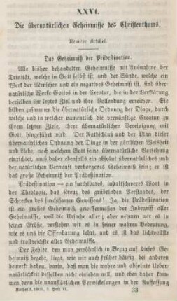 513-540 Die übernatürlichen Geheimnisse des Christenthums : achter Artikel