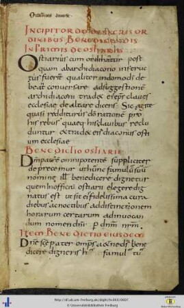 [1r - 10r] Ordinationen.