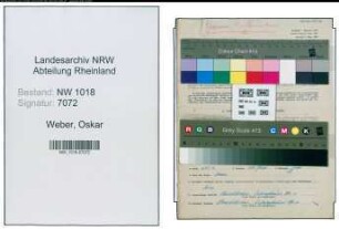 Entnazifizierung Oskar Weber , geb. 26.06.1890 (Schreiner)