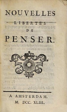 Nouvelles libertés de penser
