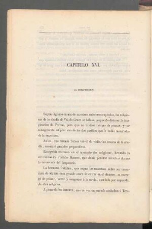 Capítulo XVI. - La desaparición.
