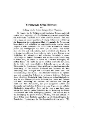Vorbeugende Krüppelfürsorge