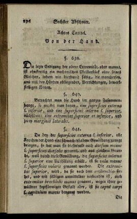 Achtes Capitel. Von der Hand. § 639-642.