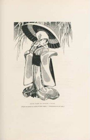 Jeune femme en costume d'hiver. (D'apres une gravure en couleurs de l'ecole vulgaire. - Commencement du XIXe siècle.)